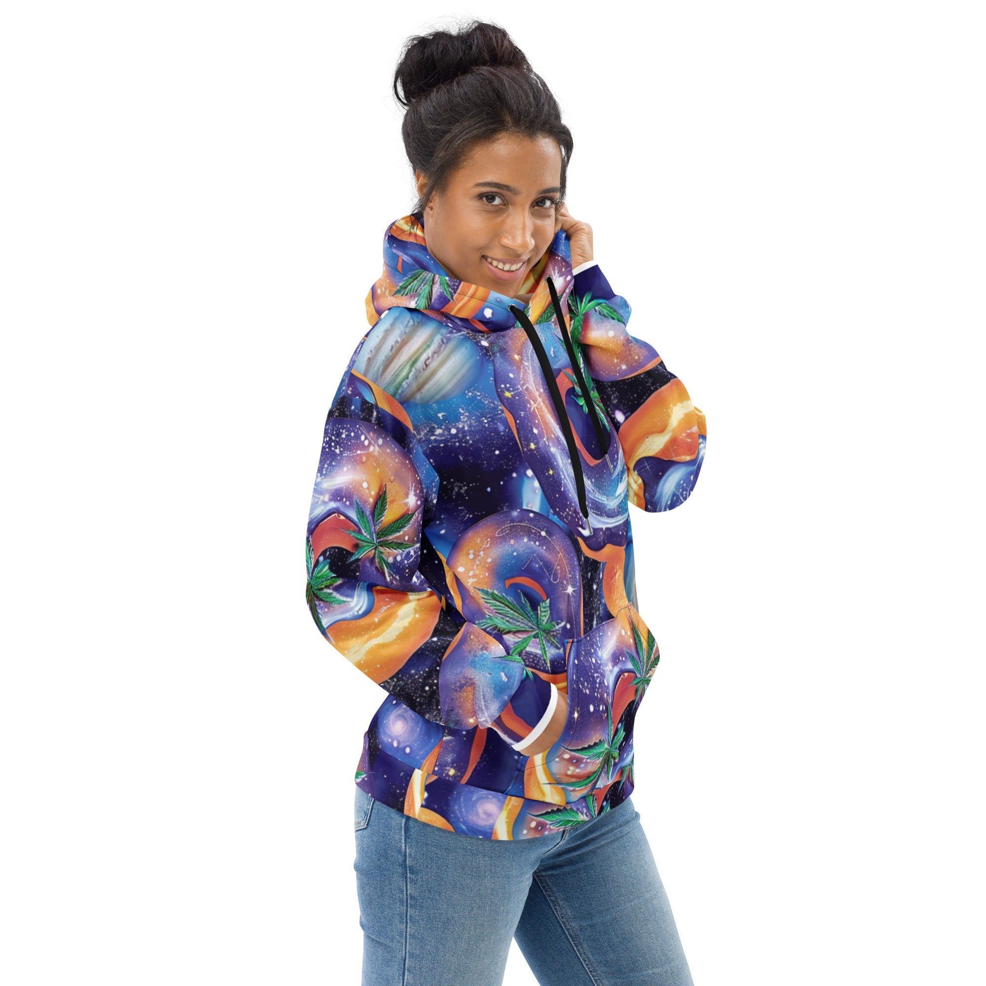 Canna Space Hoodie For EDM Rave Festival Outfit Clothing
