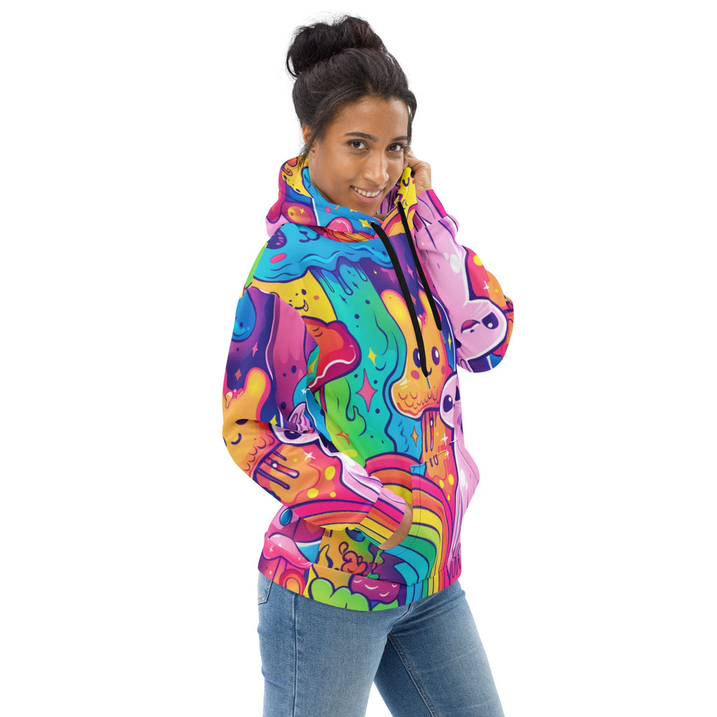 Cartoon Trip Hoodie For EDM Rave Festival Outfit Clothing