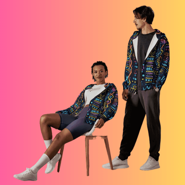 Sustainable Unisex Zip Hoodie for Music Festivals