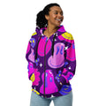 Purple Trip Zip Up Hoodie For EDM Rave Festival Outfit Clothing