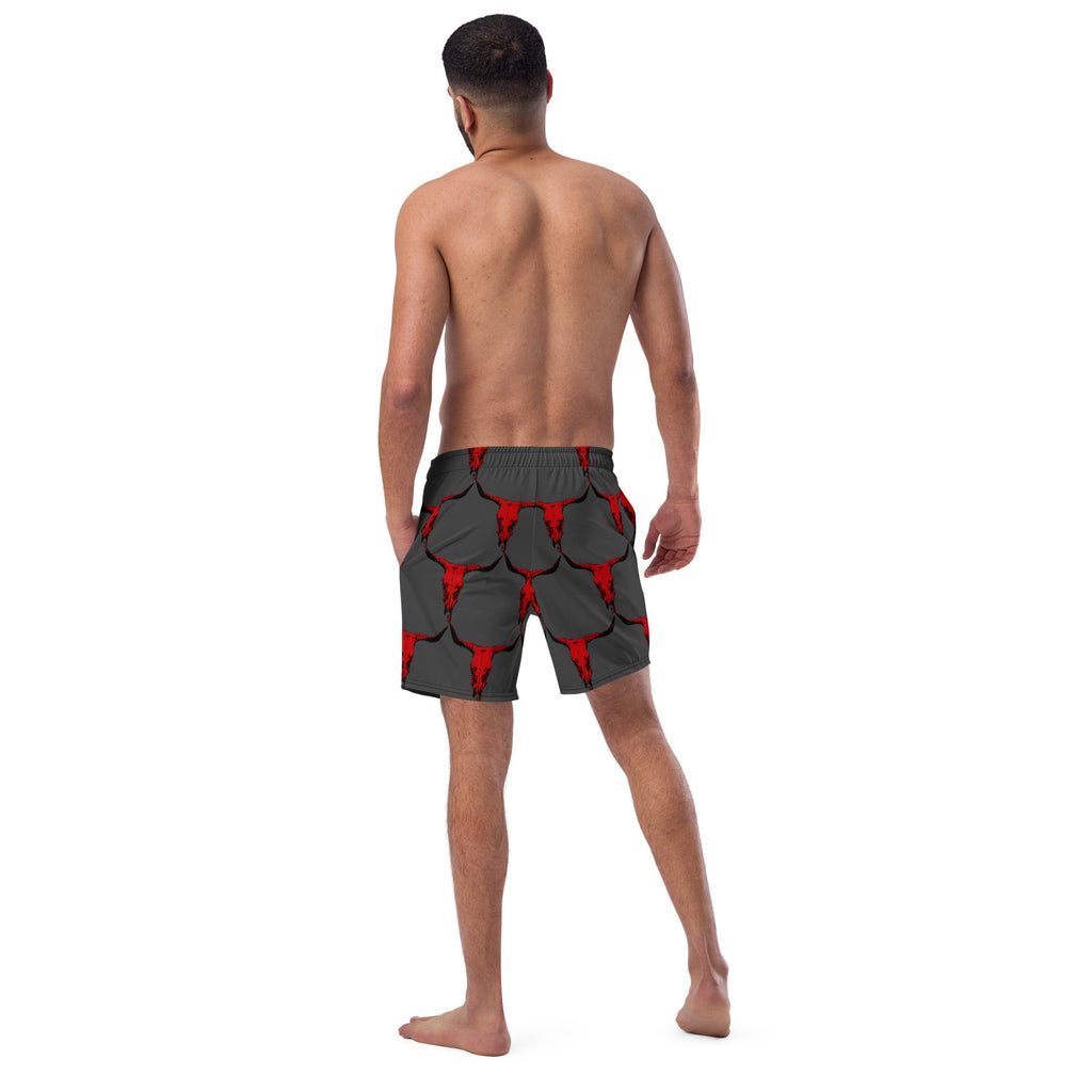Red Bull Skull Men's Swim Trunks