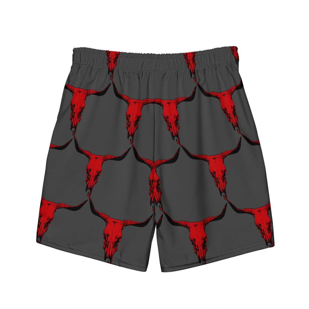 Red Bull Skull Men's Swim Trunks
