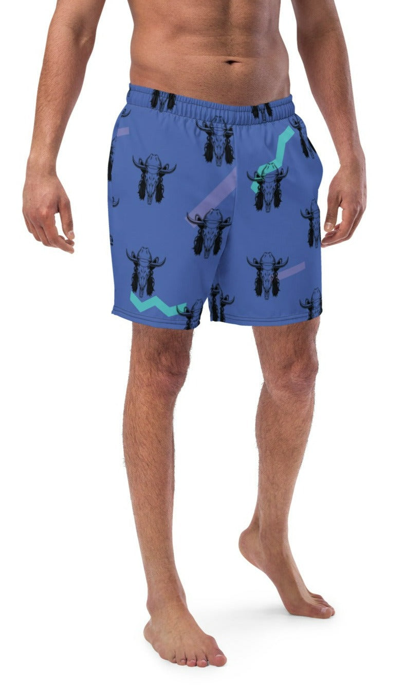 Mullet Cowboy Men's Swim Trunks