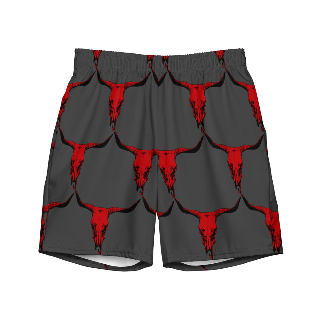 Red Bull Skull Men's Swim Trunks