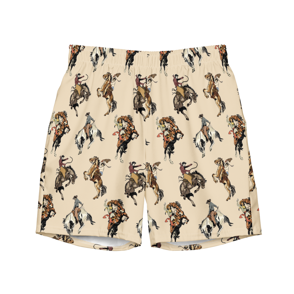 Vintage Cowgirl Men's Swim Trunks