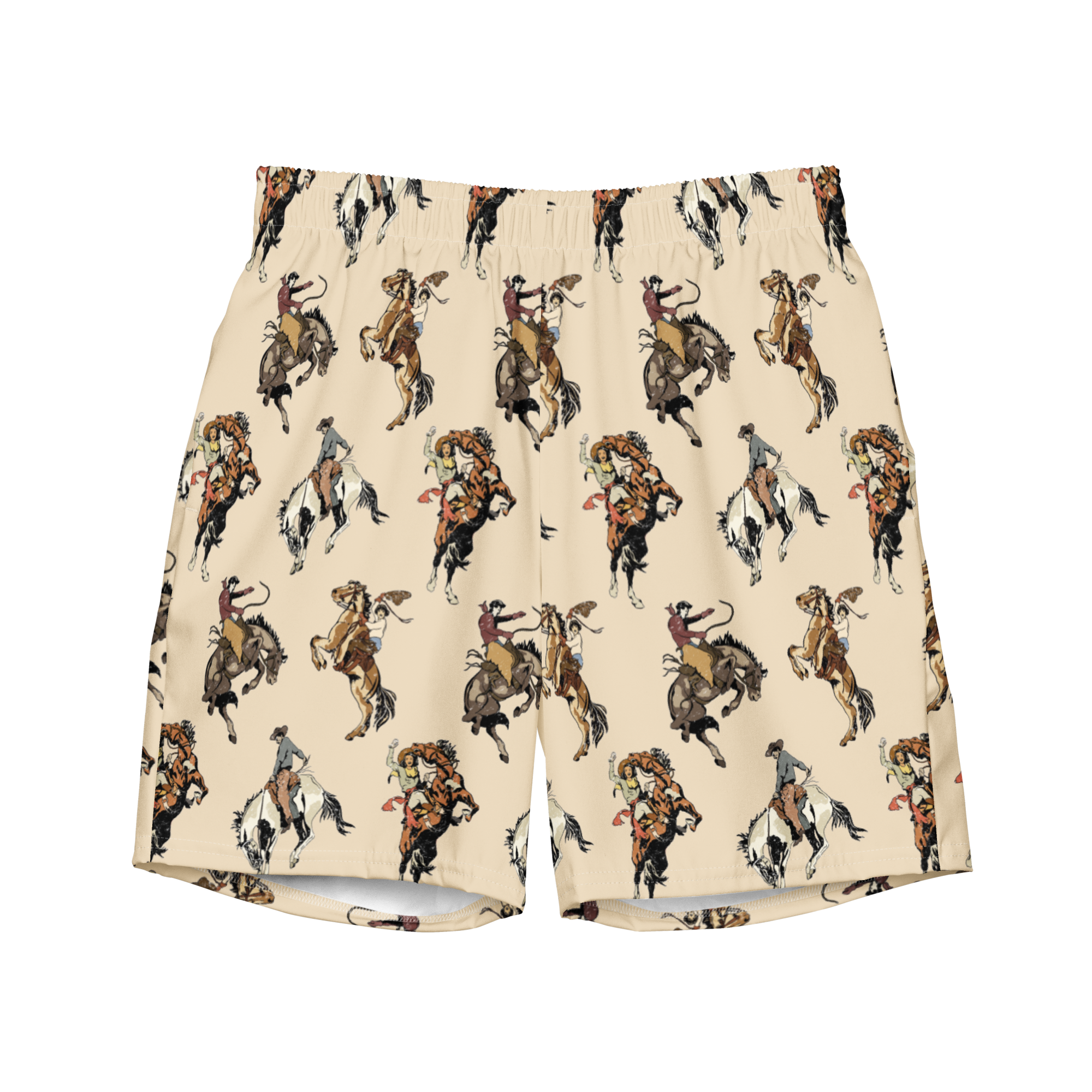 Vintage Cowgirl Men's Swim Trunks