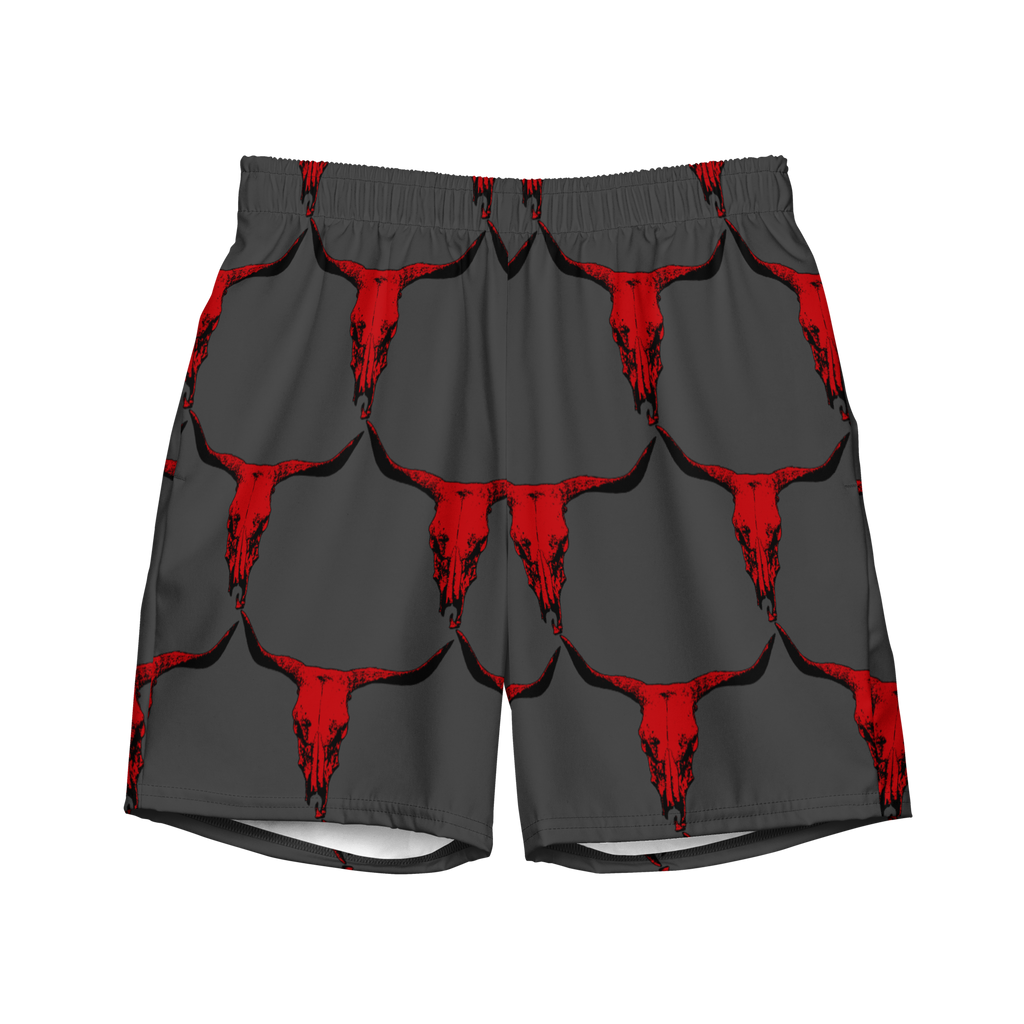 Red Bull Skull Men's Swim Trunks