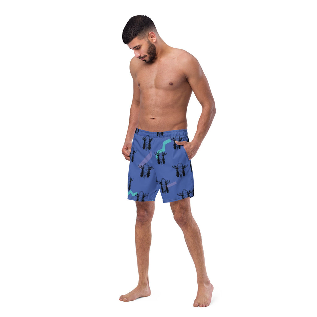 Mullet Cowboy Men's Swim Trunks