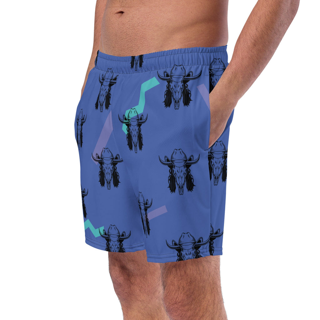 Mullet Cowboy Men's Swim Trunks
