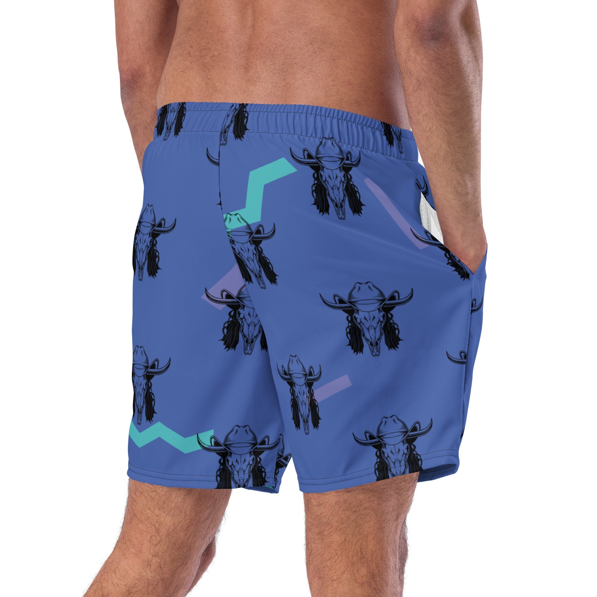 Mullet Cowboy Men's Swim Trunks