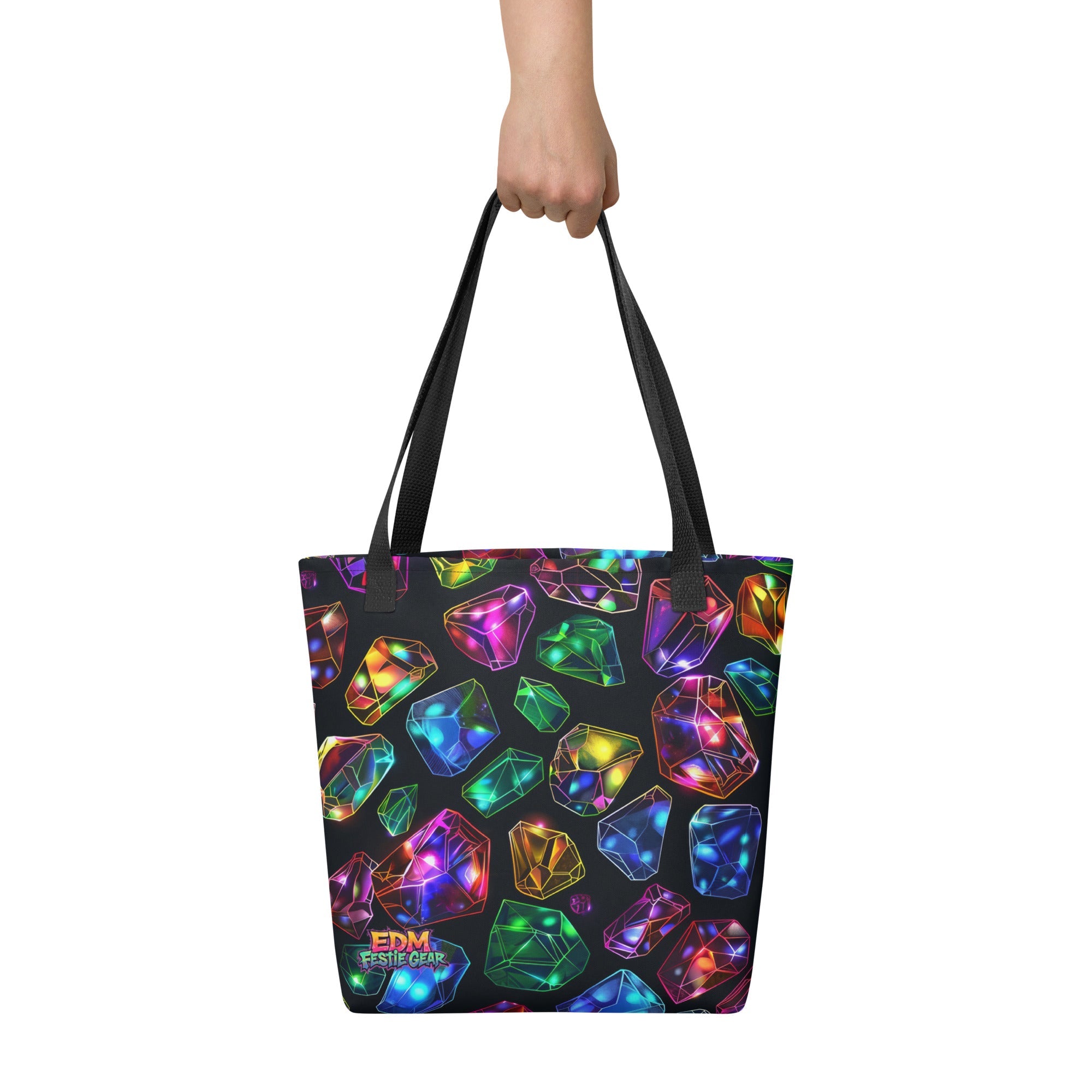 Neon Dimond's Tote Bag For EDM Rave Festival Outfit Clothing