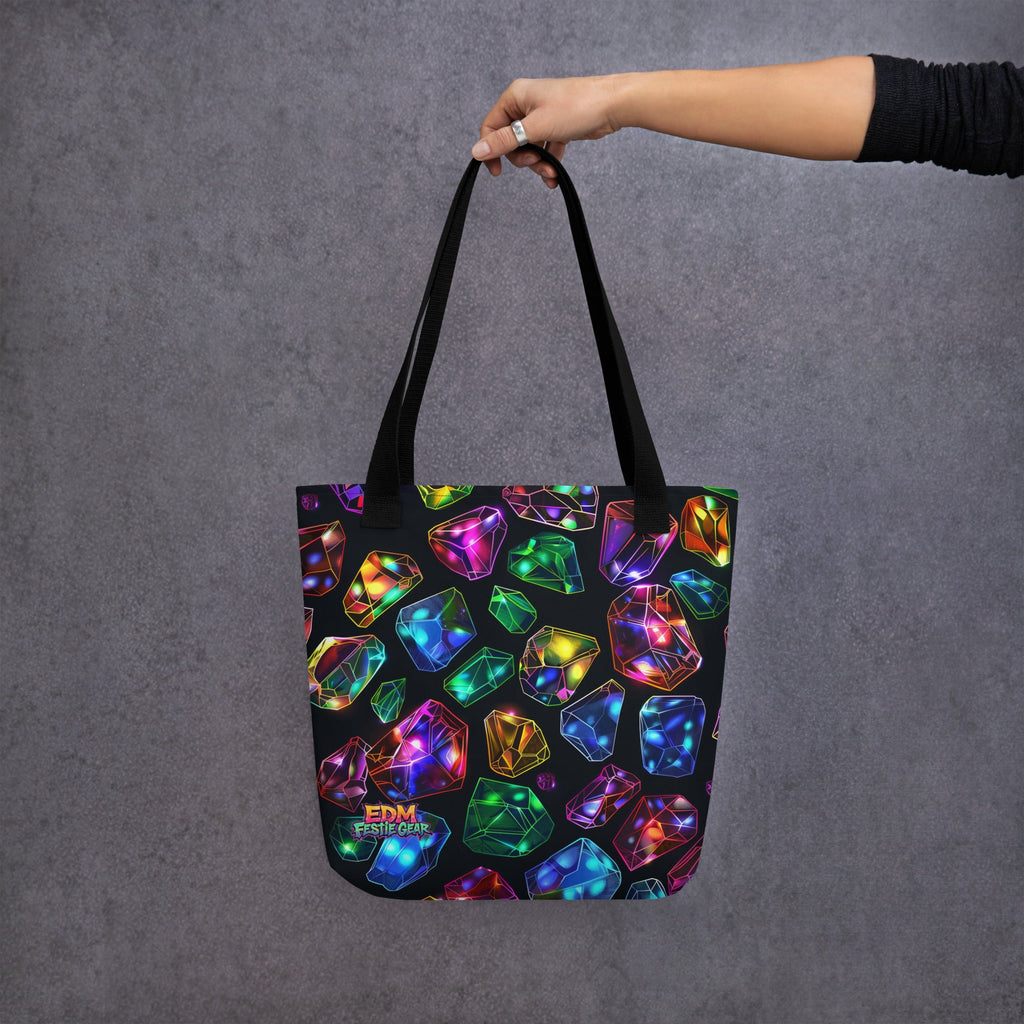 Neon Dimond's Tote Bag For EDM Rave Festival Outfit Clothing
