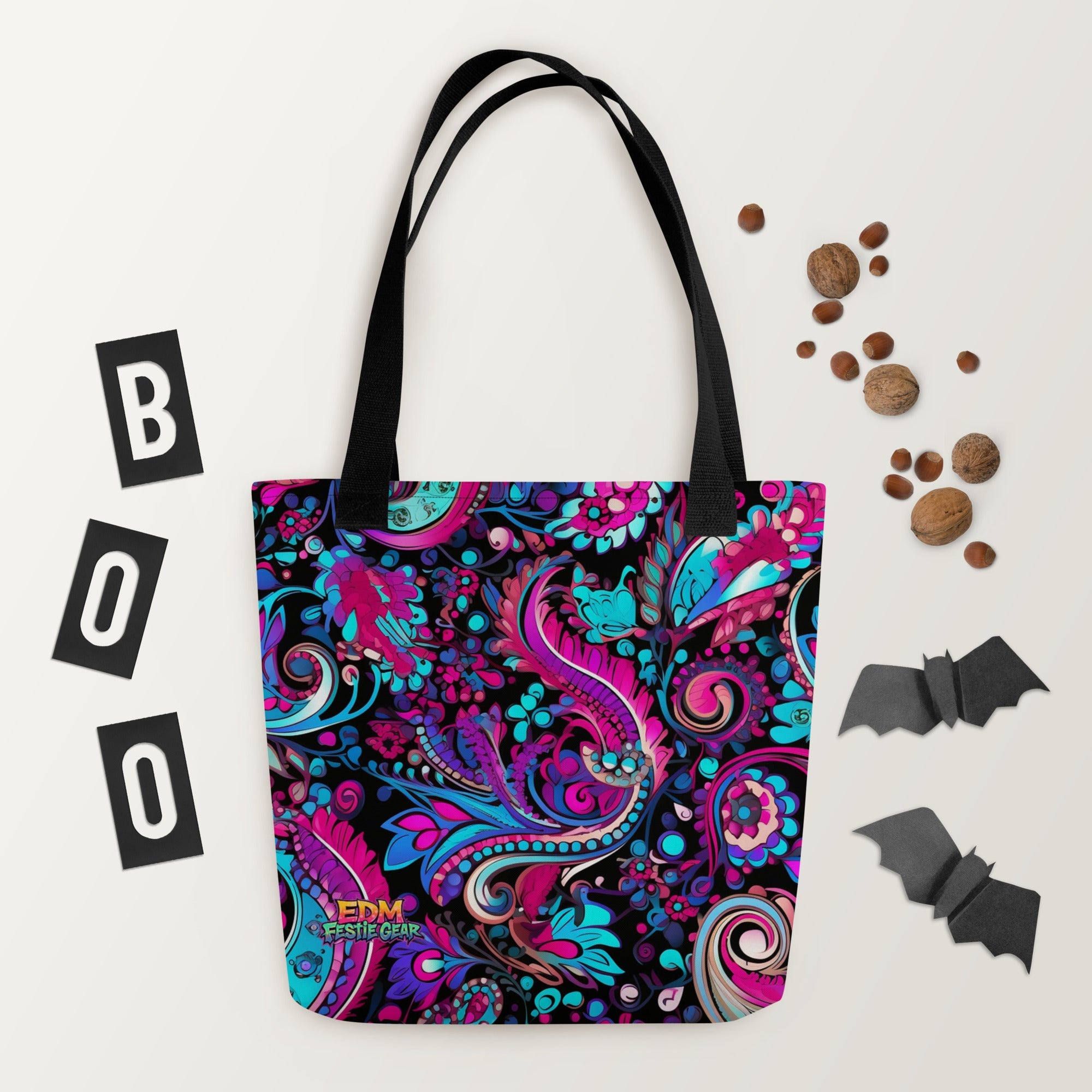 Trippy Tote Bag For EDM Rave Festival Outfit Clothing