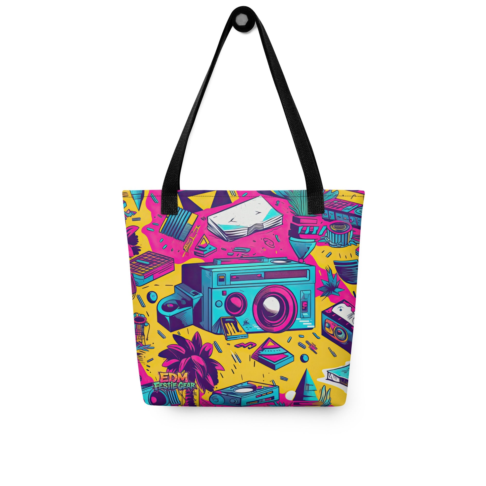 Retro Tote Bag For EDM Rave Festival Outfit Clothing