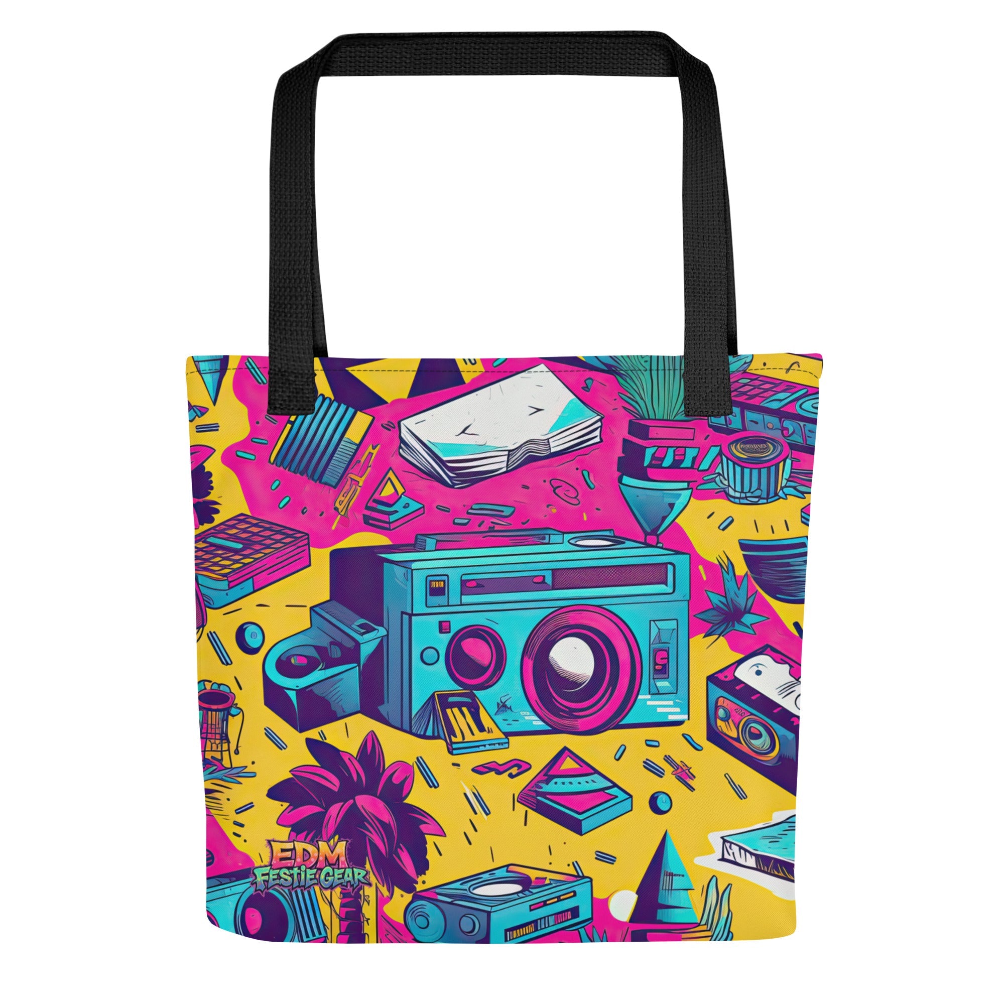 Retro Tote Bag For EDM Rave Festival Outfit Clothing