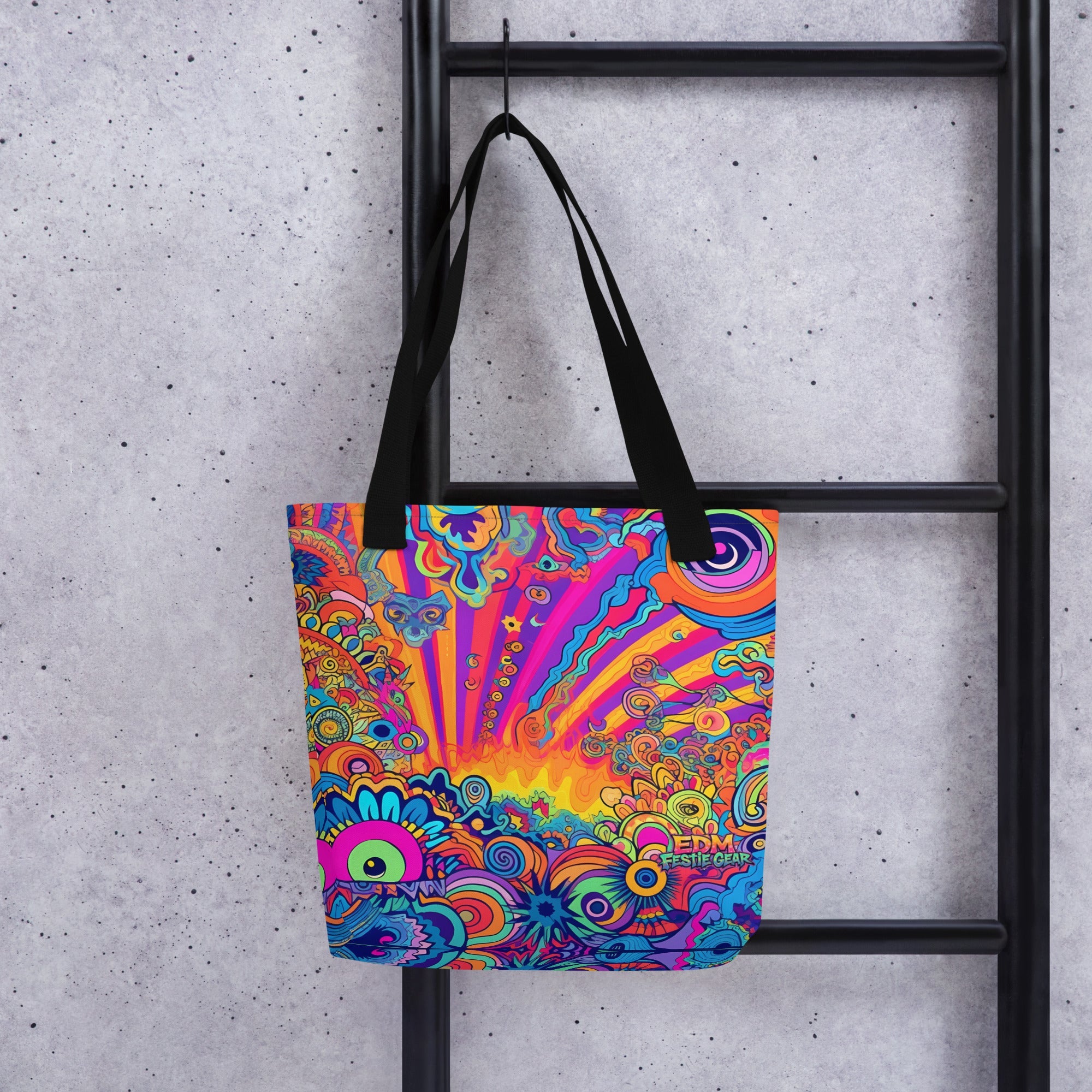 Toon World Tote Bag For EDM Rave Festival Outfit Clothing