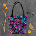 Trippy Tote Bag For EDM Rave Festival Outfit Clothing
