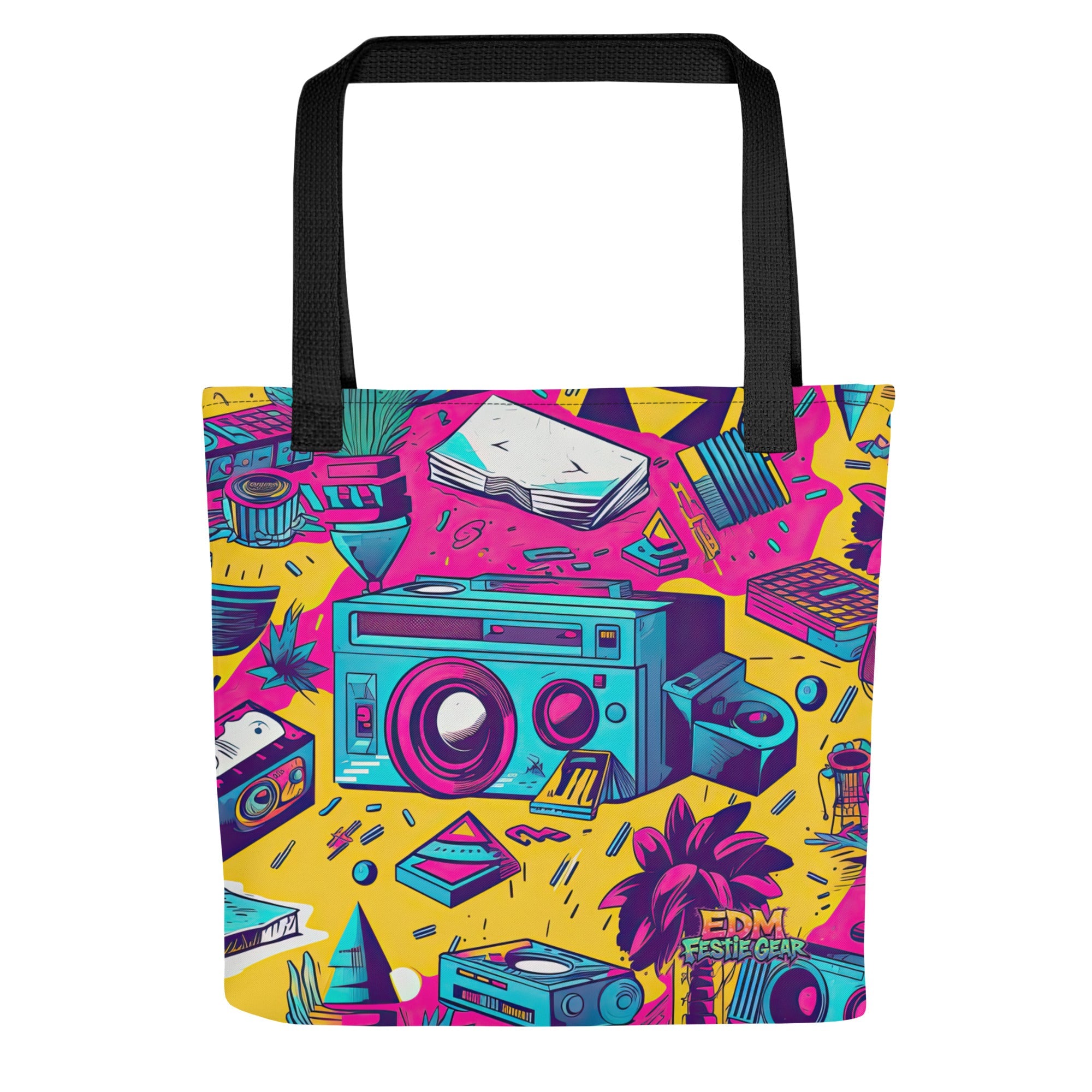 Retro Tote Bag For EDM Rave Festival Outfit Clothing