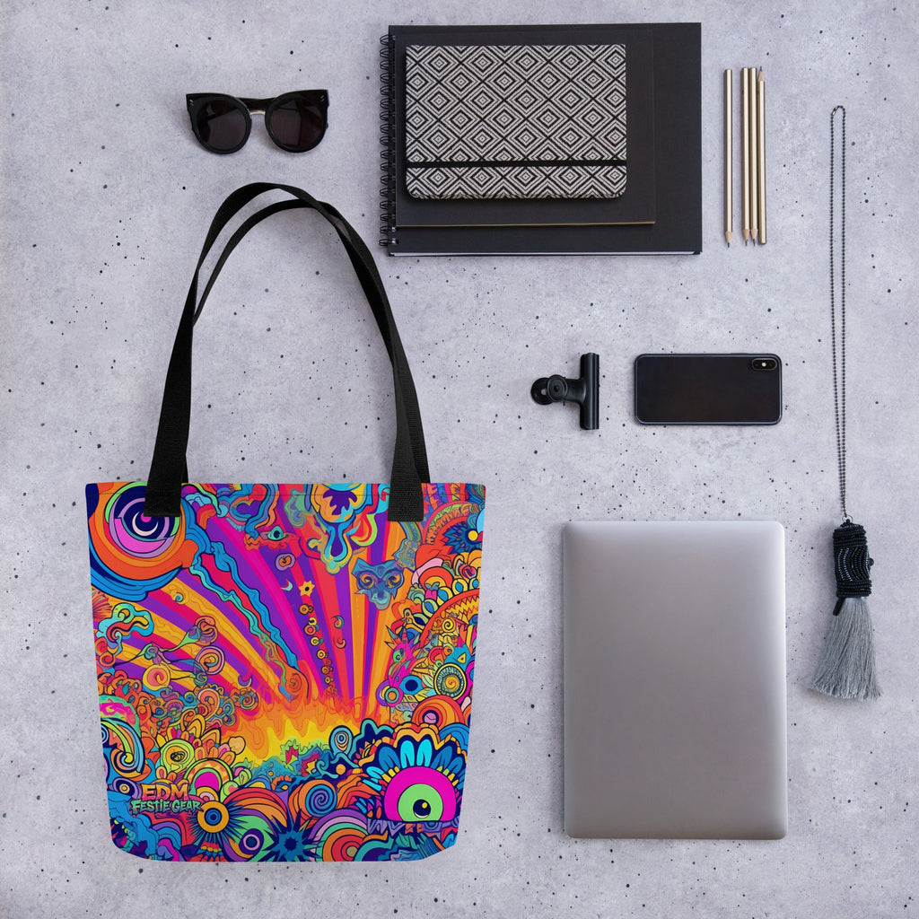 Toon World Tote Bag For EDM Rave Festival Outfit Clothing