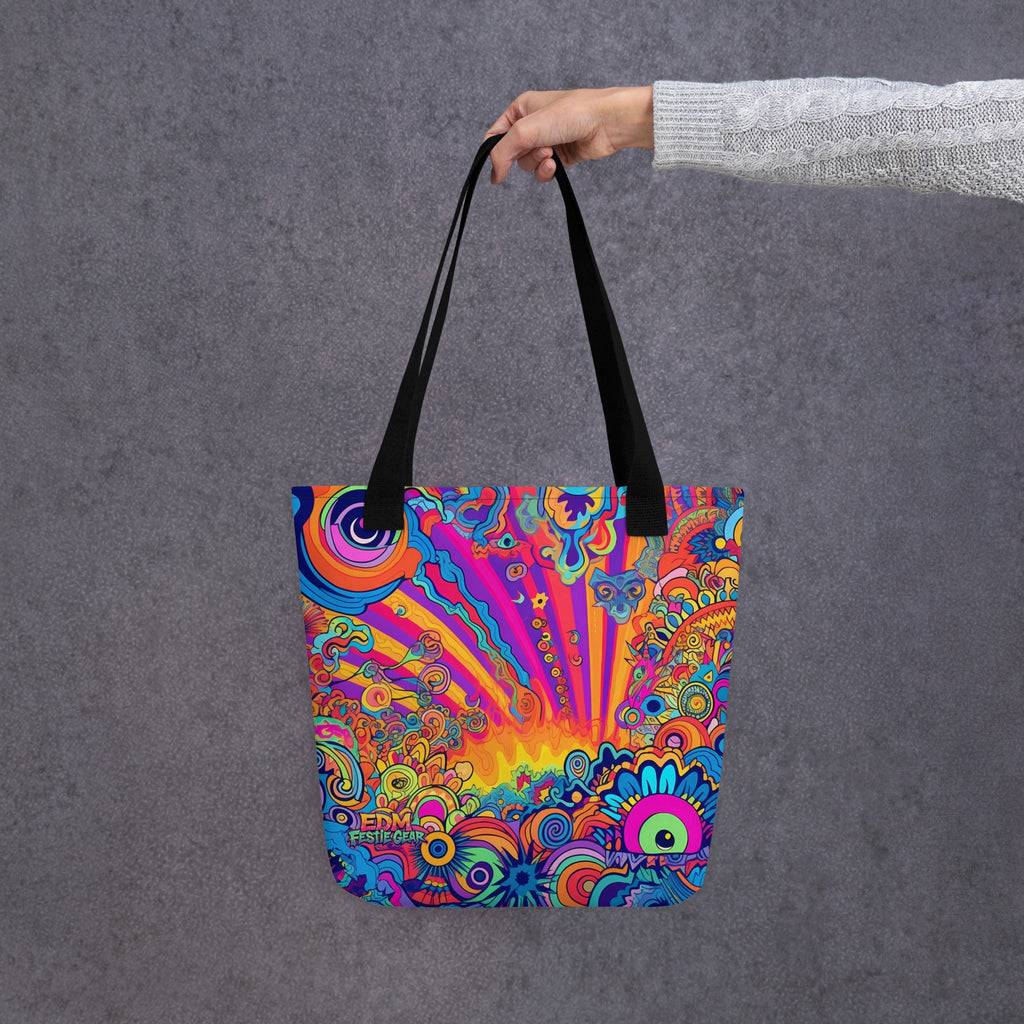 Toon World Tote Bag For EDM Rave Festival Outfit Clothing