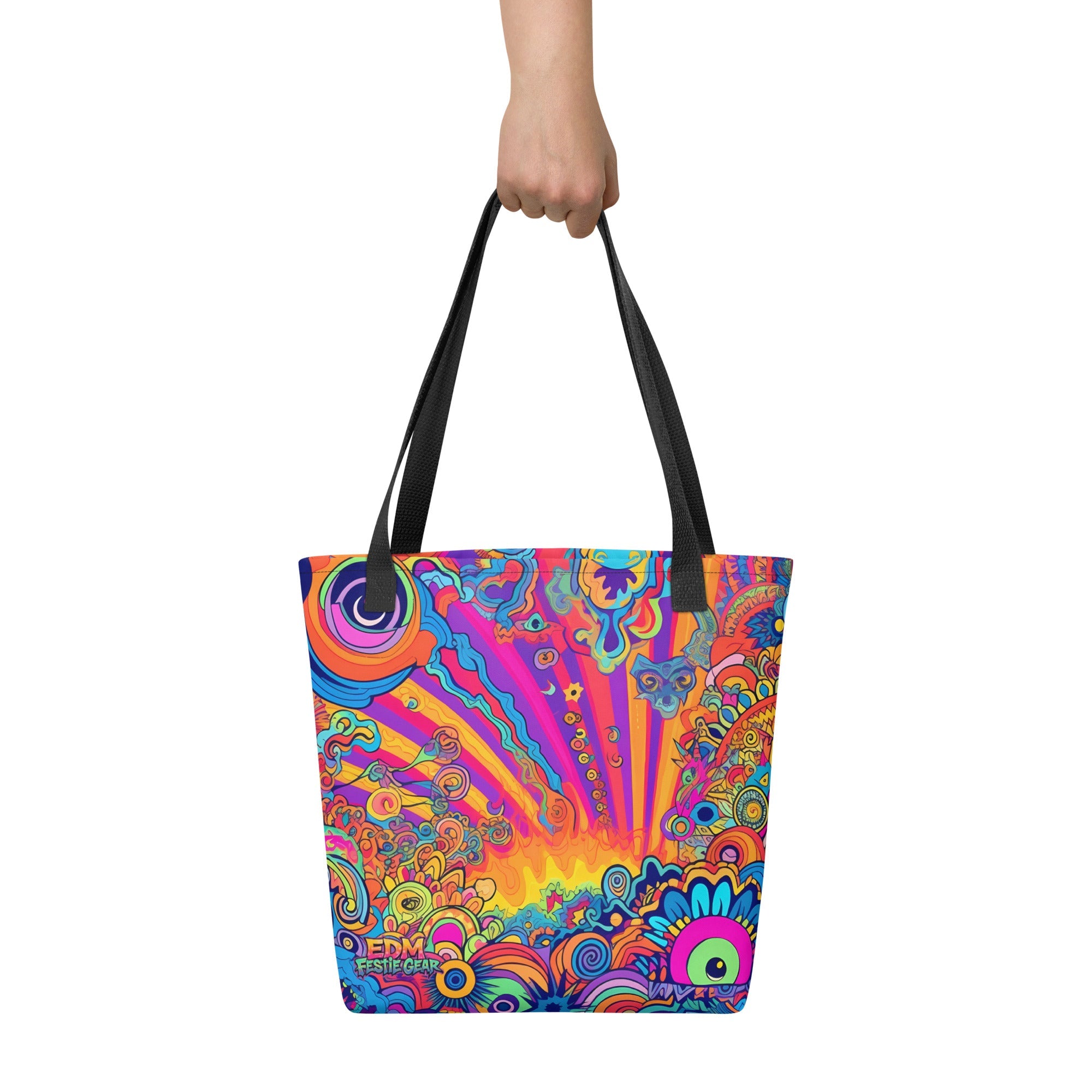 Toon World Tote Bag For EDM Rave Festival Outfit Clothing