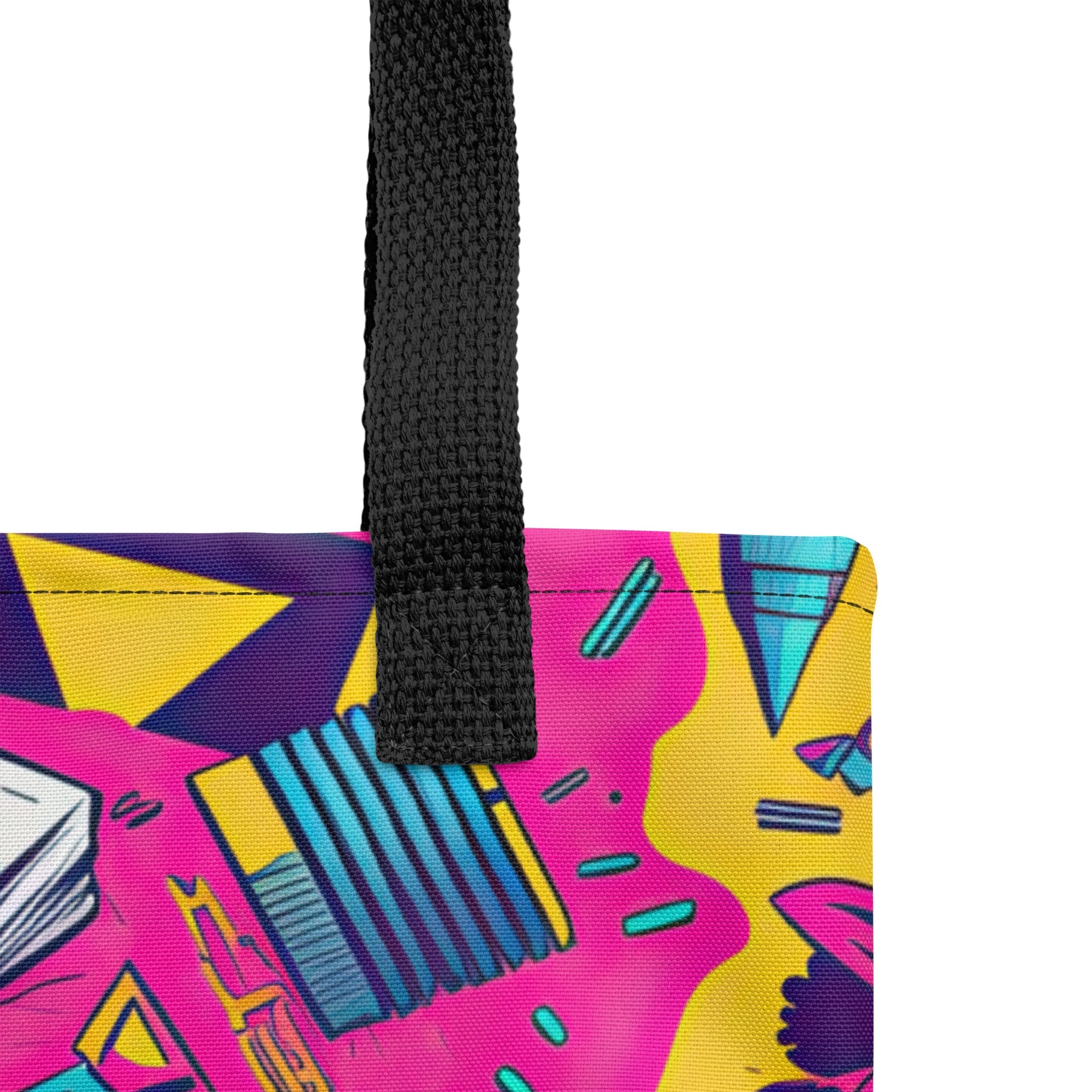 Retro Tote Bag For EDM Rave Festival Outfit Clothing