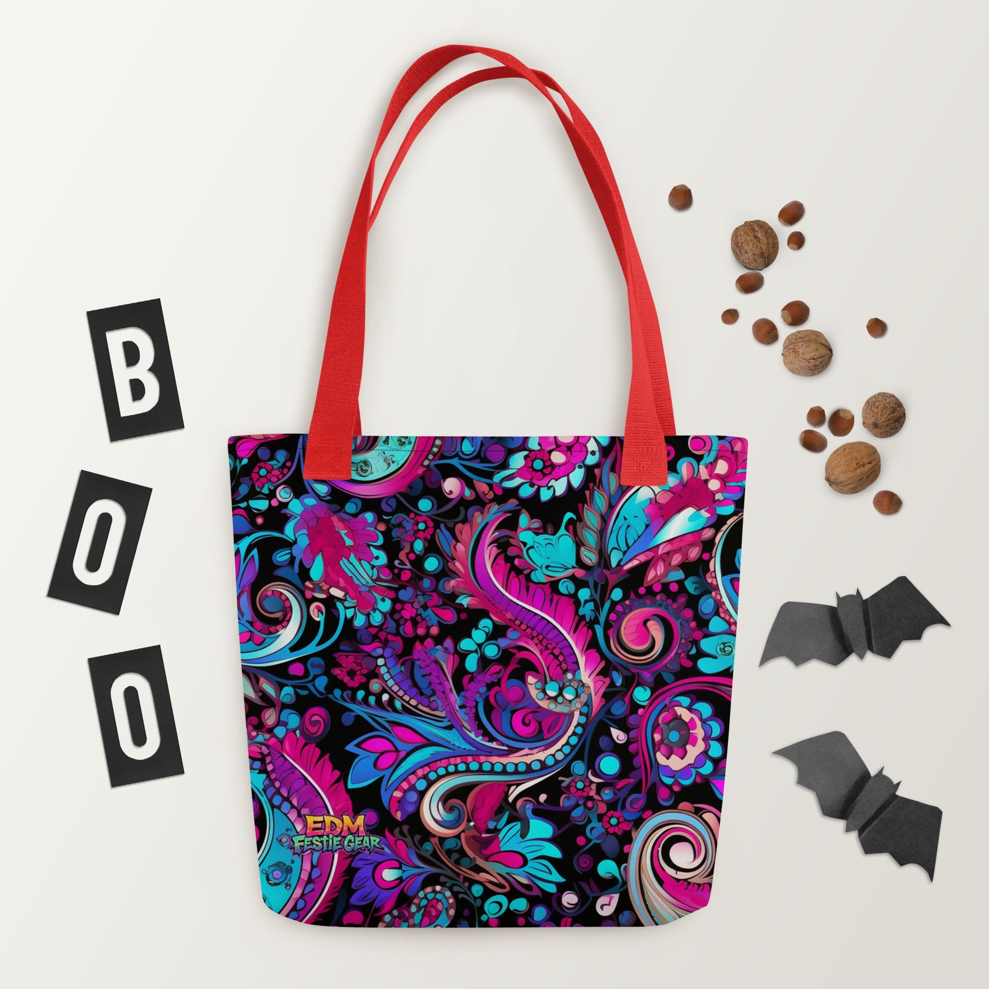 Trippy Tote Bag For EDM Rave Festival Outfit Clothing
