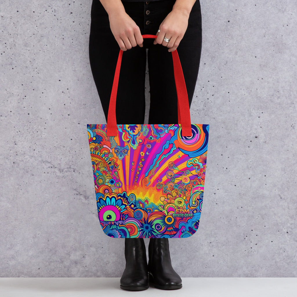 Toon World Tote Bag For EDM Rave Festival Outfit Clothing