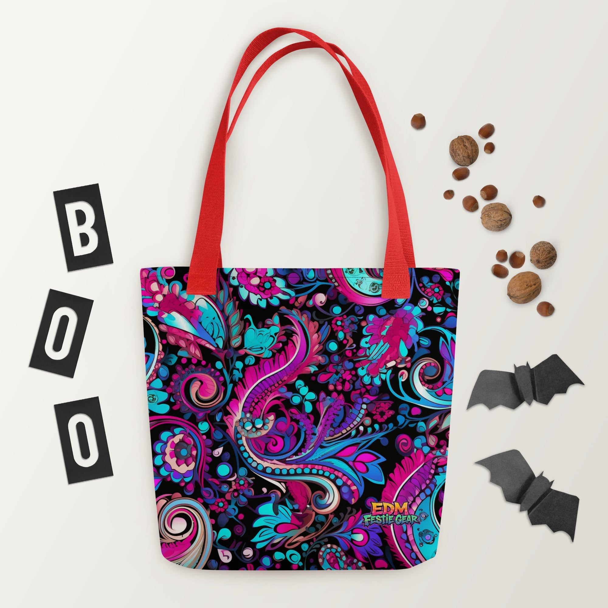 Trippy Tote Bag For EDM Rave Festival Outfit Clothing