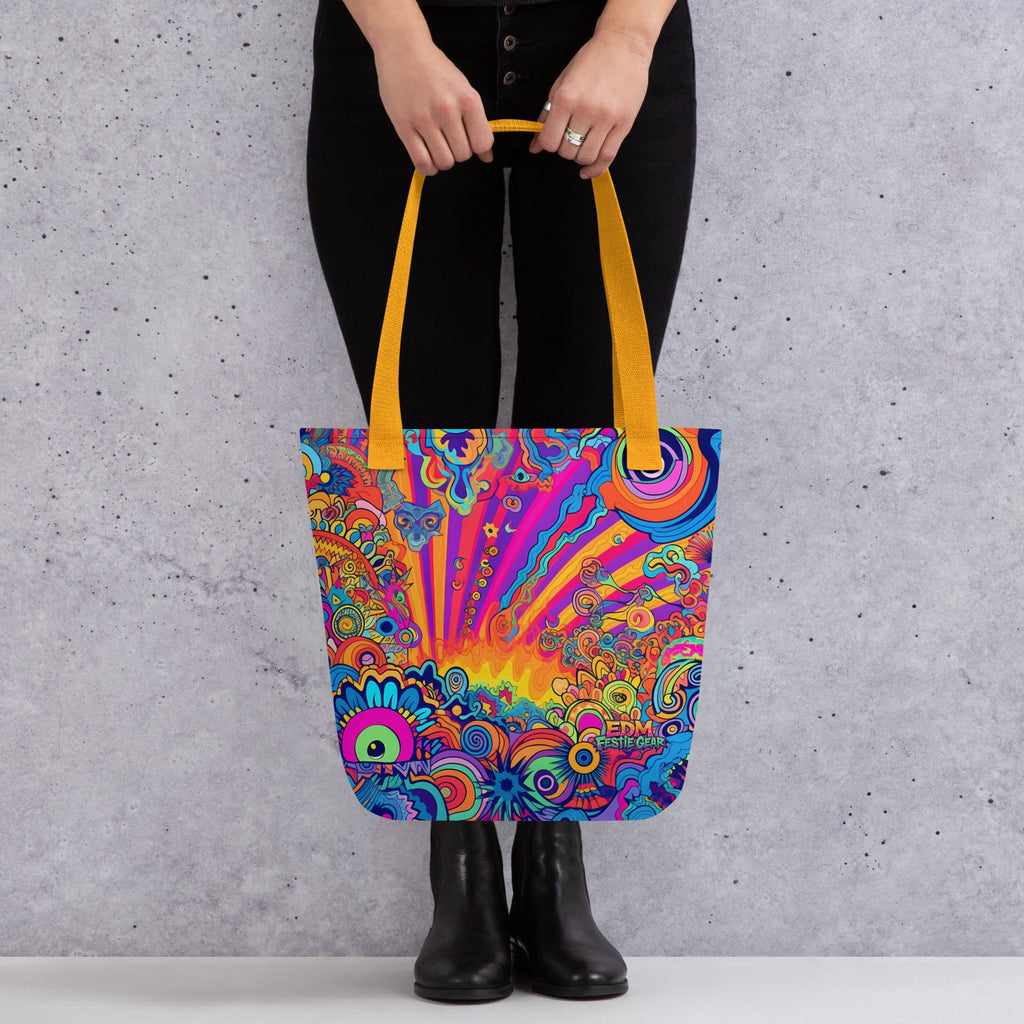 Toon World Tote Bag For EDM Rave Festival Outfit Clothing