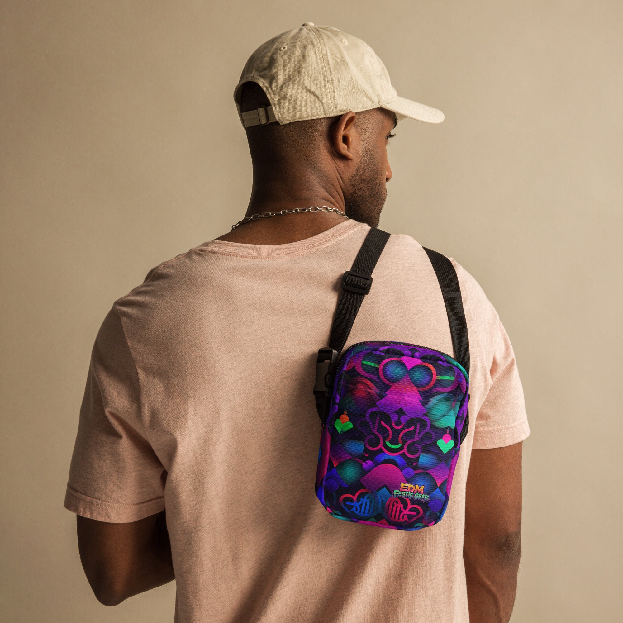 Neon Wonder Crossbody Bag For EDM Rave Festival Outfit Clothing