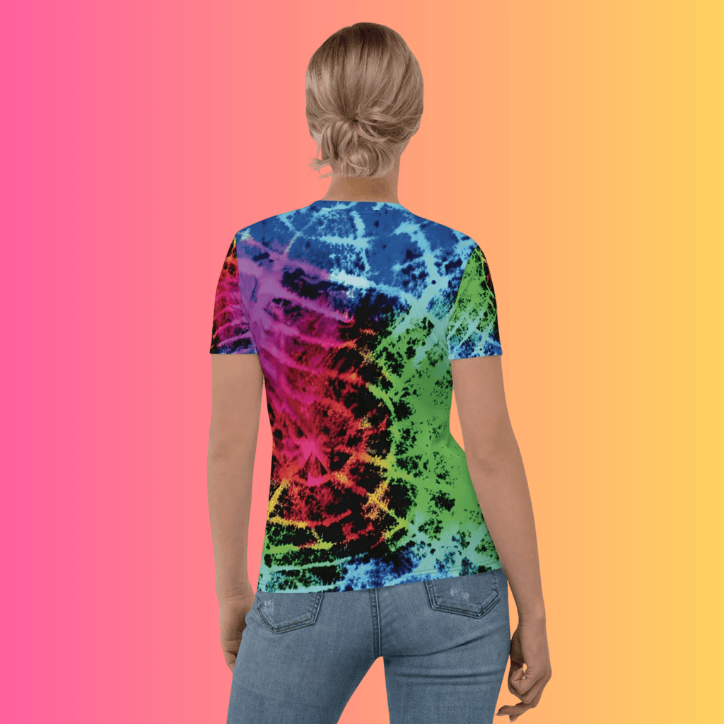 Neon Tie-Dye Festival Vibe T-shirt for Women – Ultimate Rave Gear