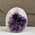Deep Purple Amethyst Geode Cave, Perfect for Home Decor