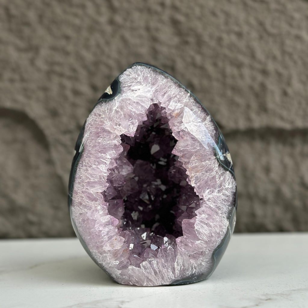 Amethyst cathedral stone for home decor, stunning AAA grade geode from Uruguay