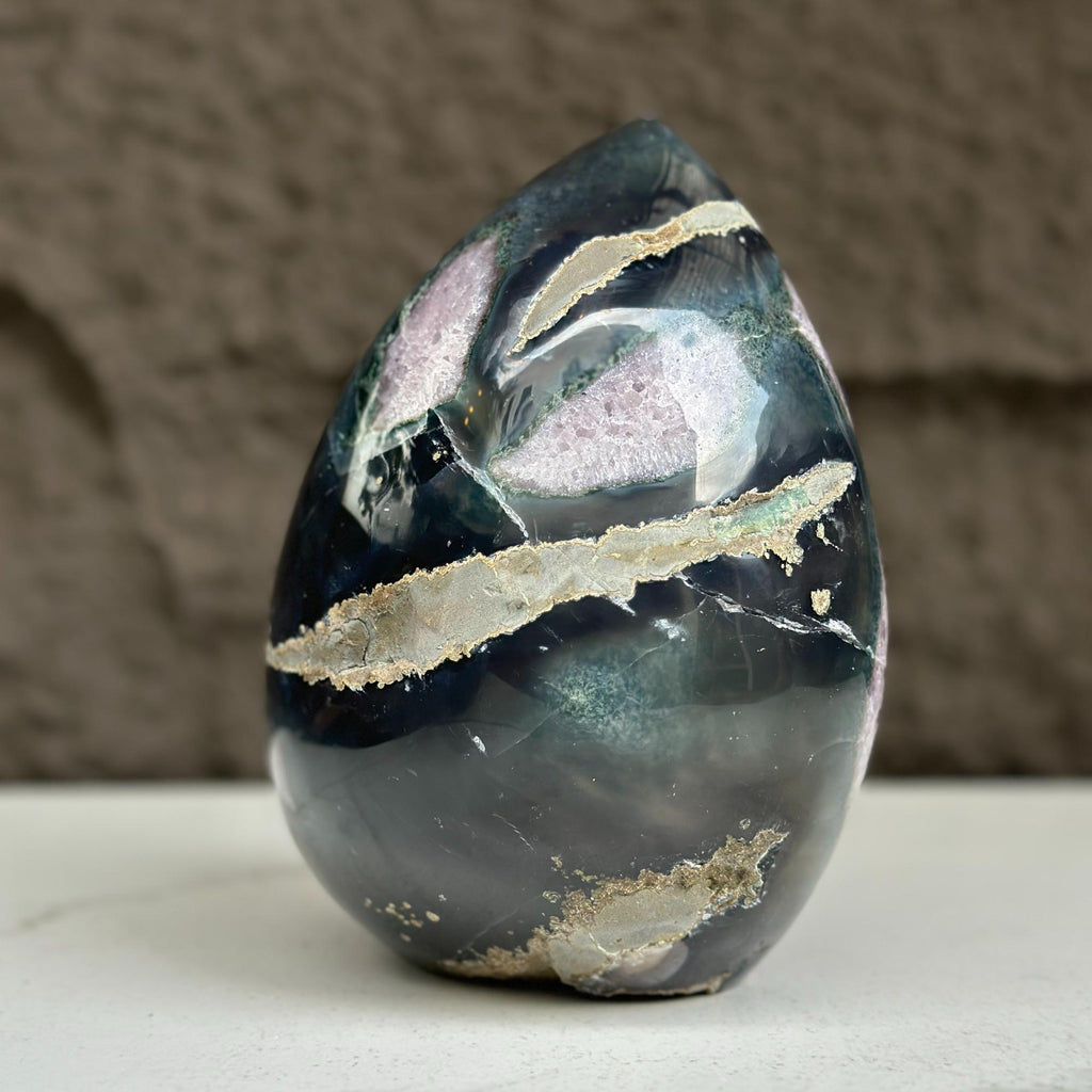 Amethyst cathedral stone for home decor, stunning AAA grade geode from Uruguay
