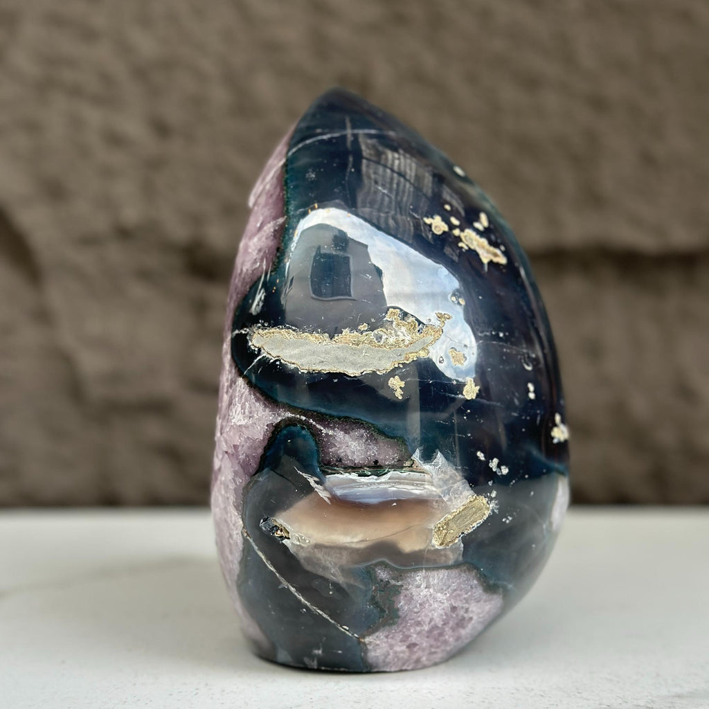 Amethyst cathedral stone for home decor, stunning AAA grade geode from Uruguay