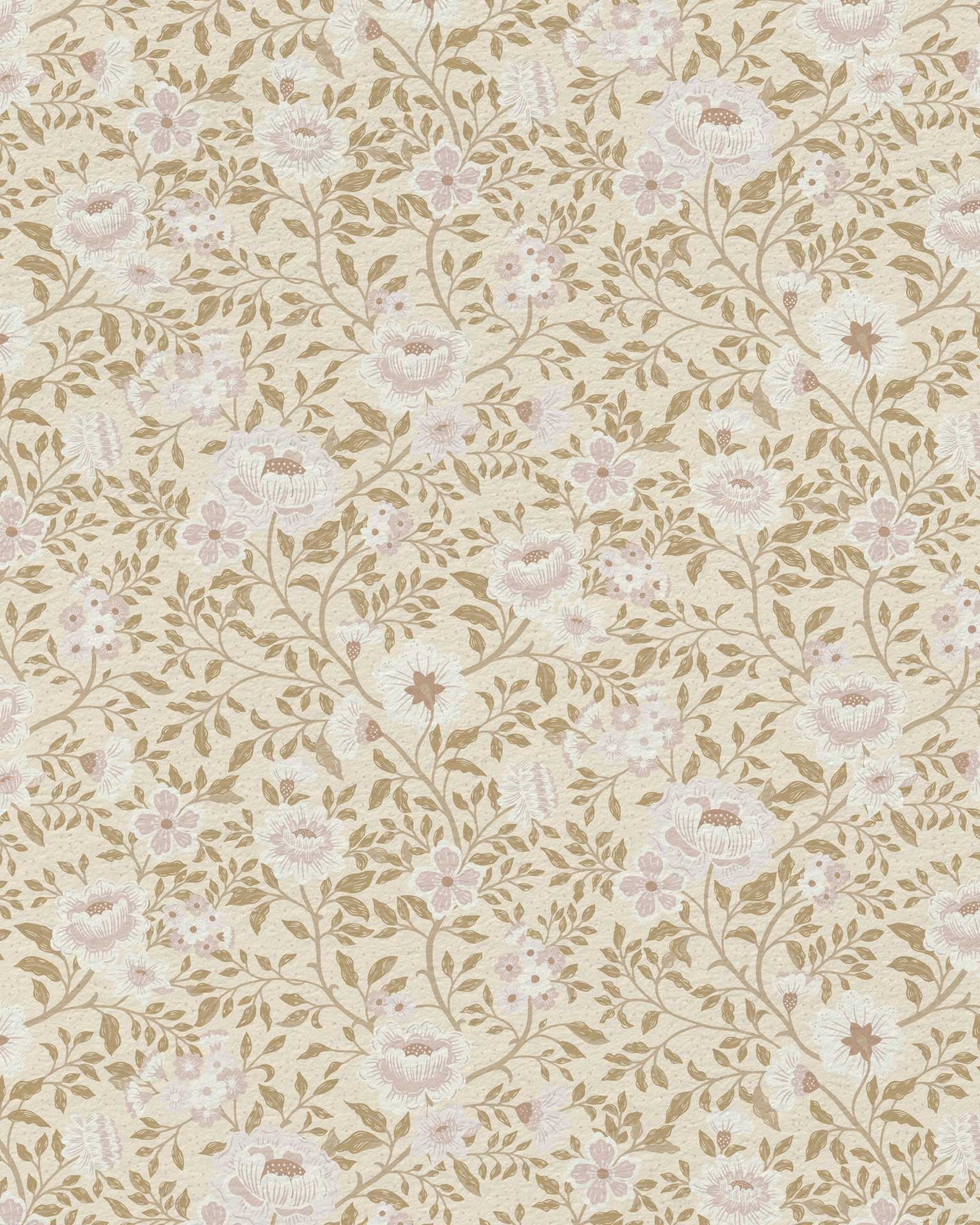 Annabelle Wallpaper in Antique Blush