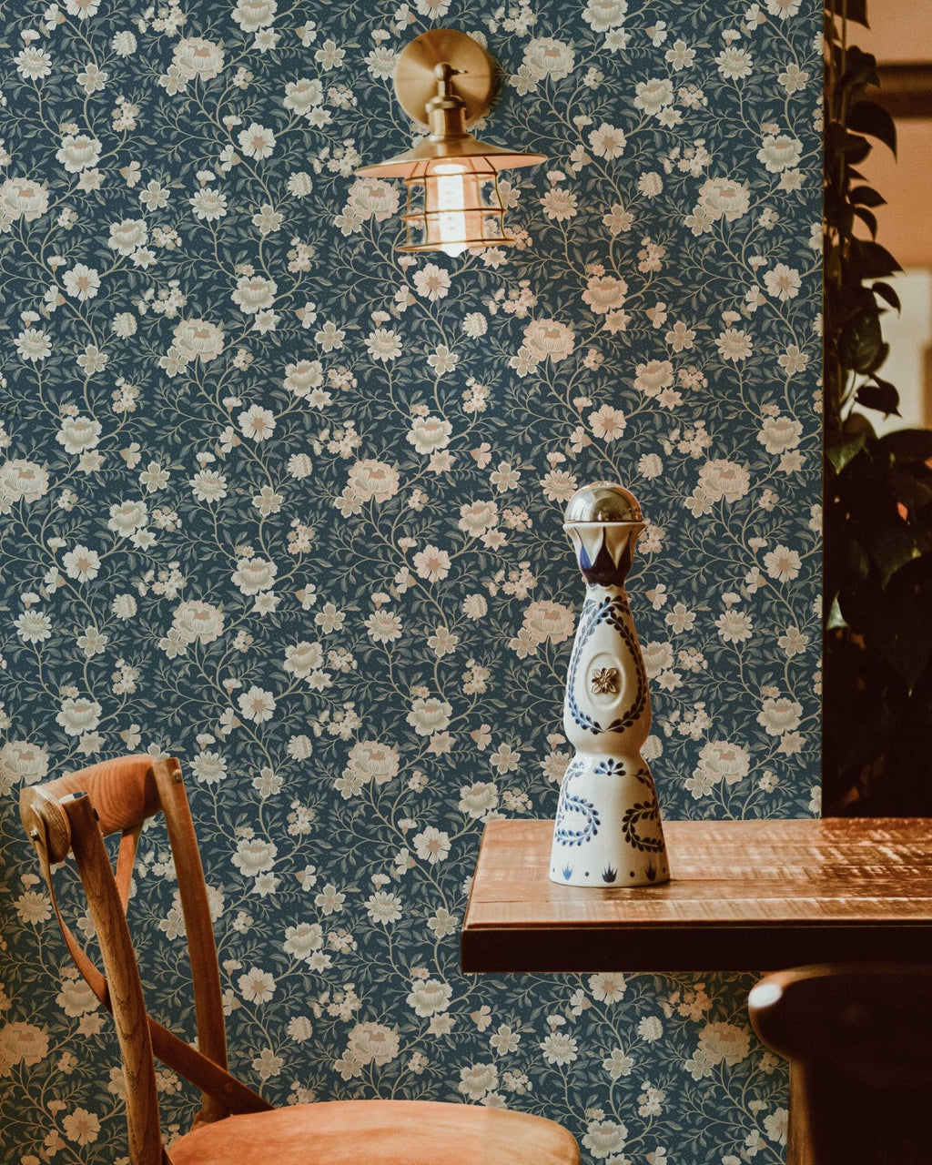 Annabelle Wallpaper in Dusty Slate