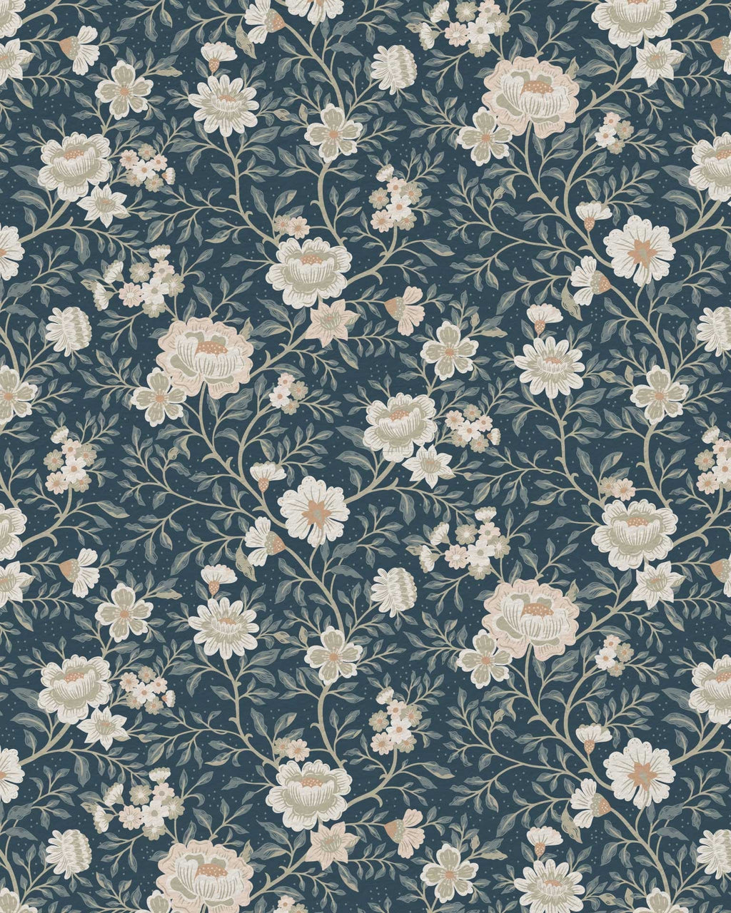 Annabelle Wallpaper in Dusty Slate