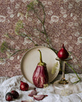 Annabelle Wallpaper in Plumwood Rose