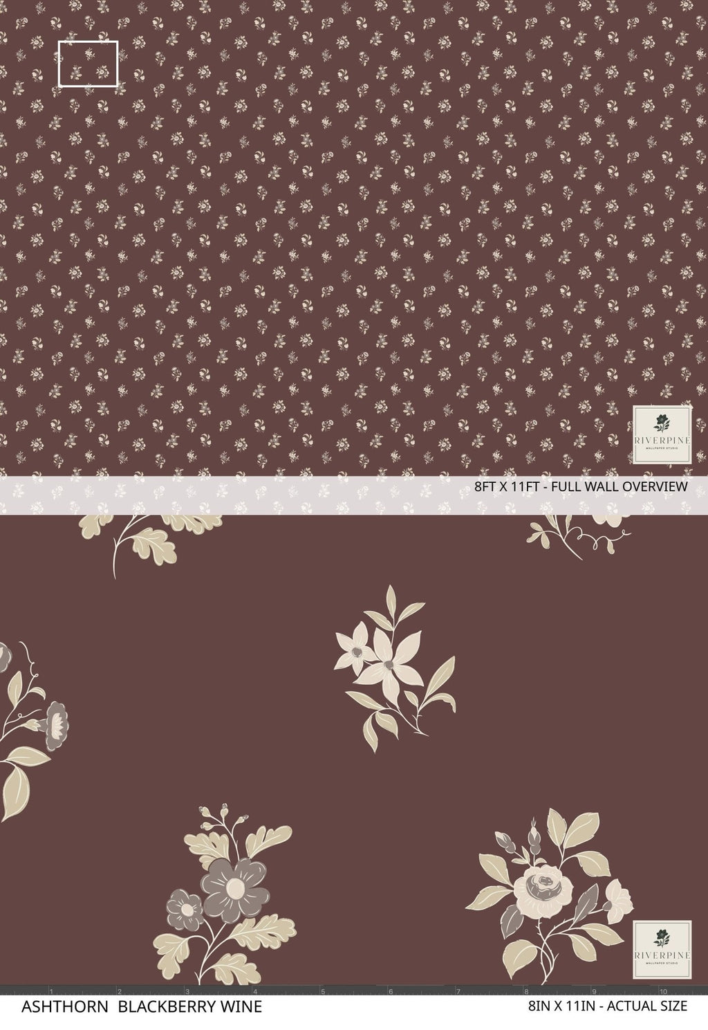 Ashthorn Wallpaper Blackberry Wine