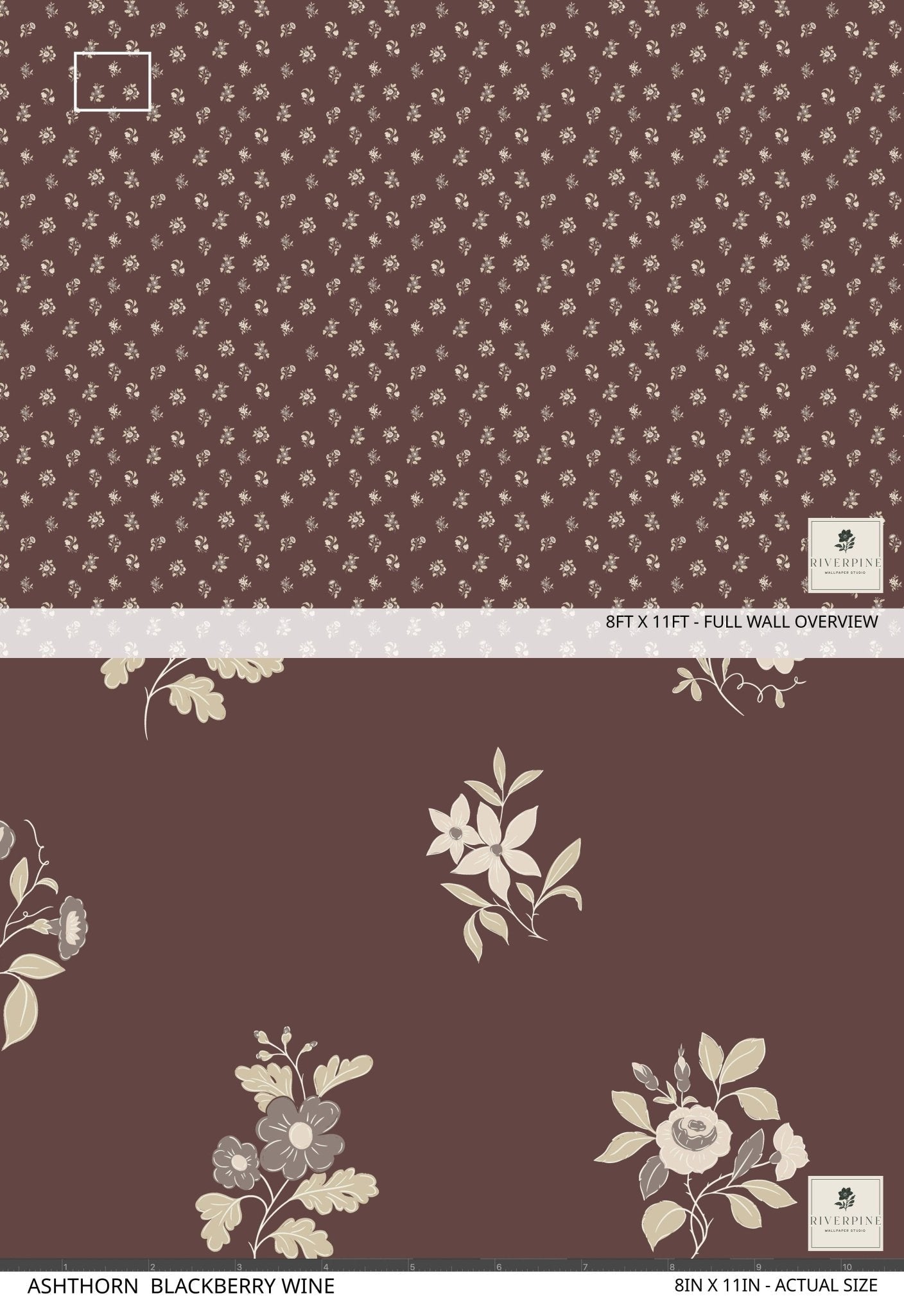 Ashthorn Wallpaper Blackberry Wine