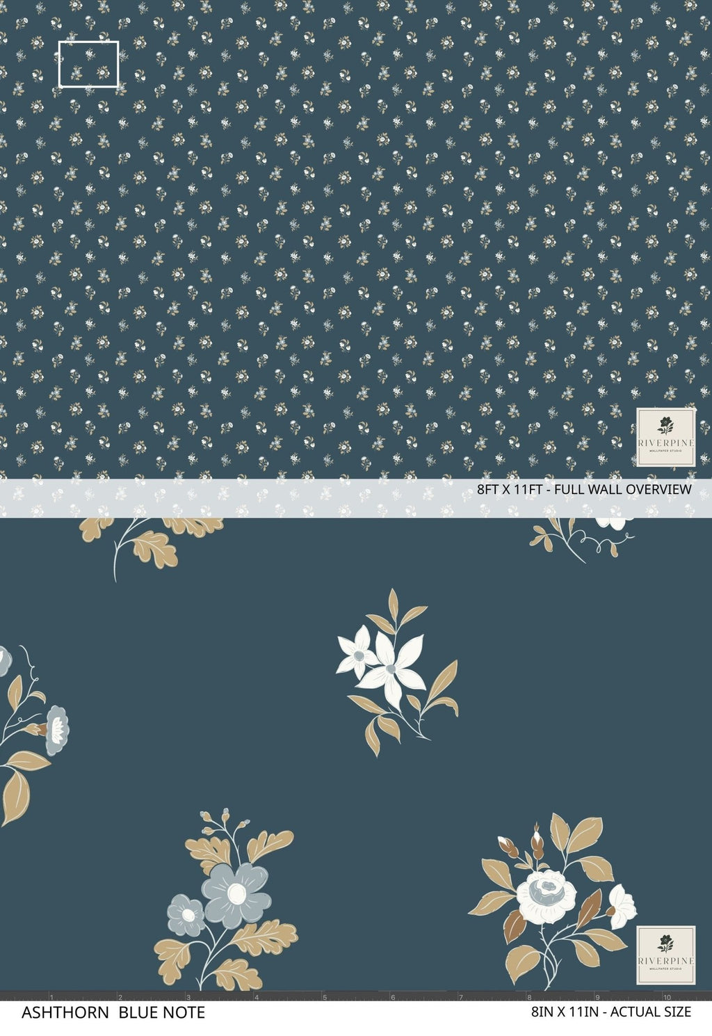 Ashthorn Wallpaper Blue Note
