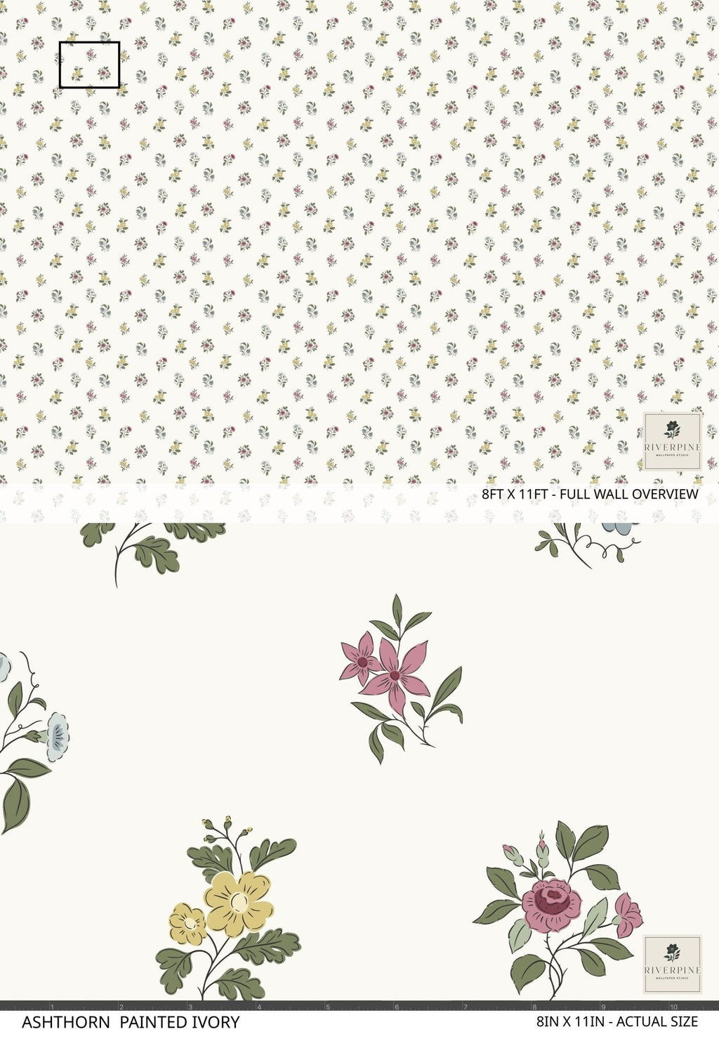 Ashthorn Wallpaper in Painted Ivory