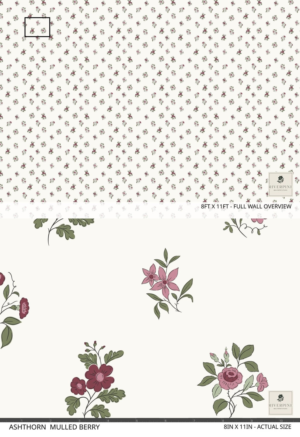 Ashthorn Wallpaper Mulled Berry