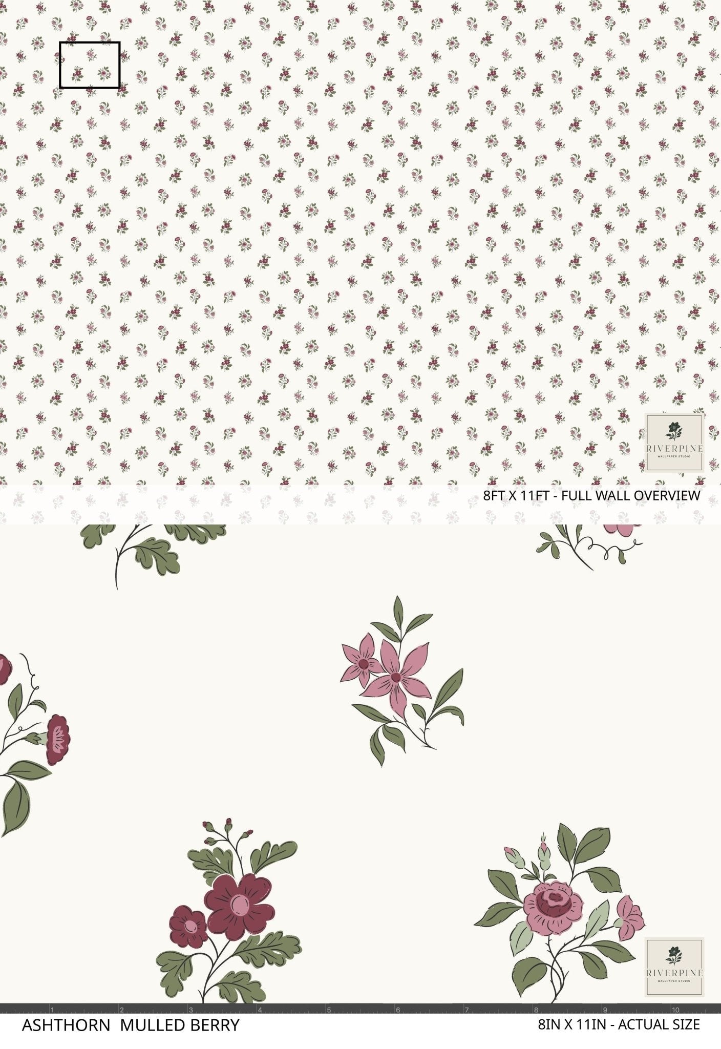Ashthorn Wallpaper Mulled Berry
