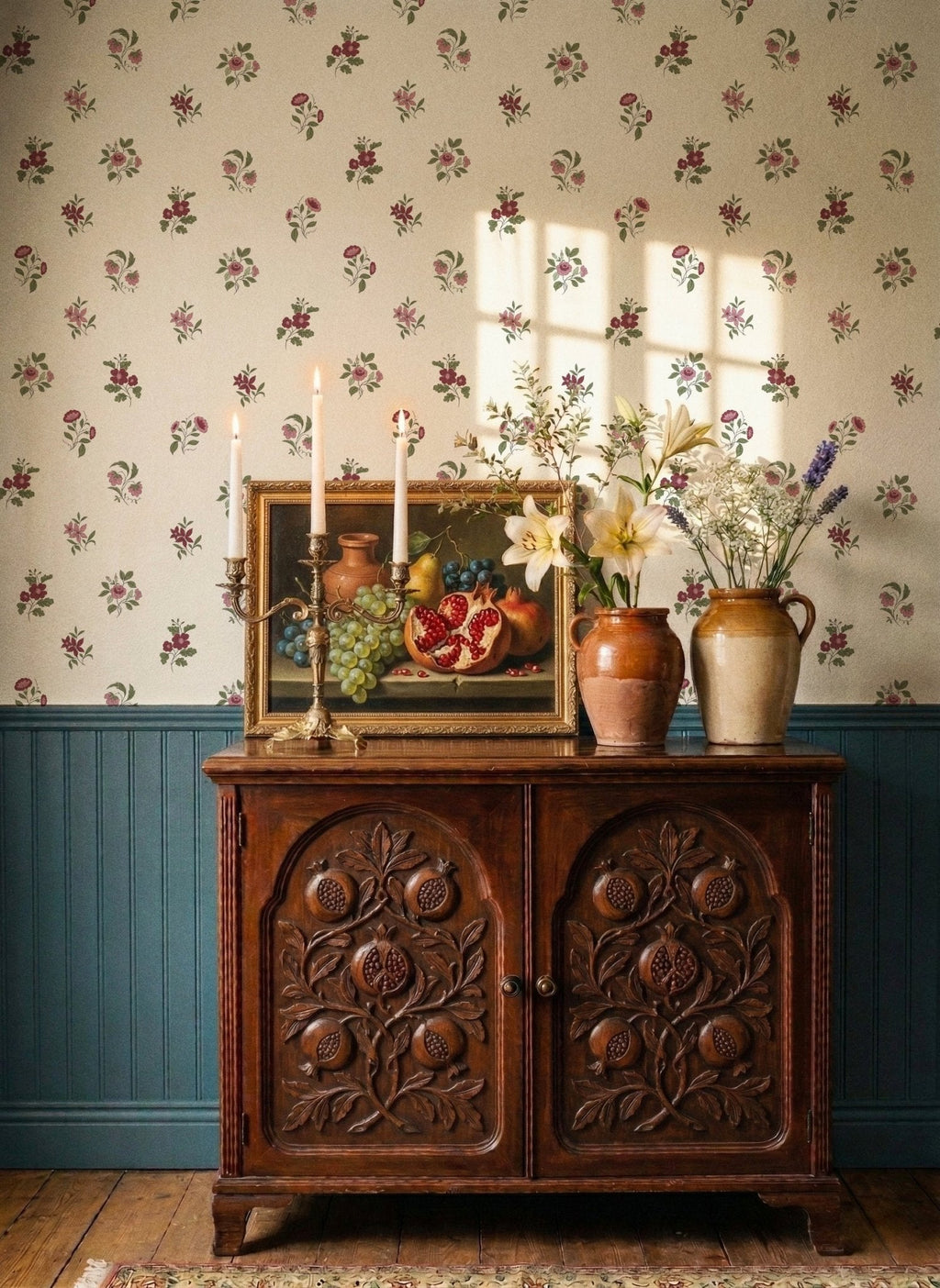Ashthorn Wallpaper Mulled Berry