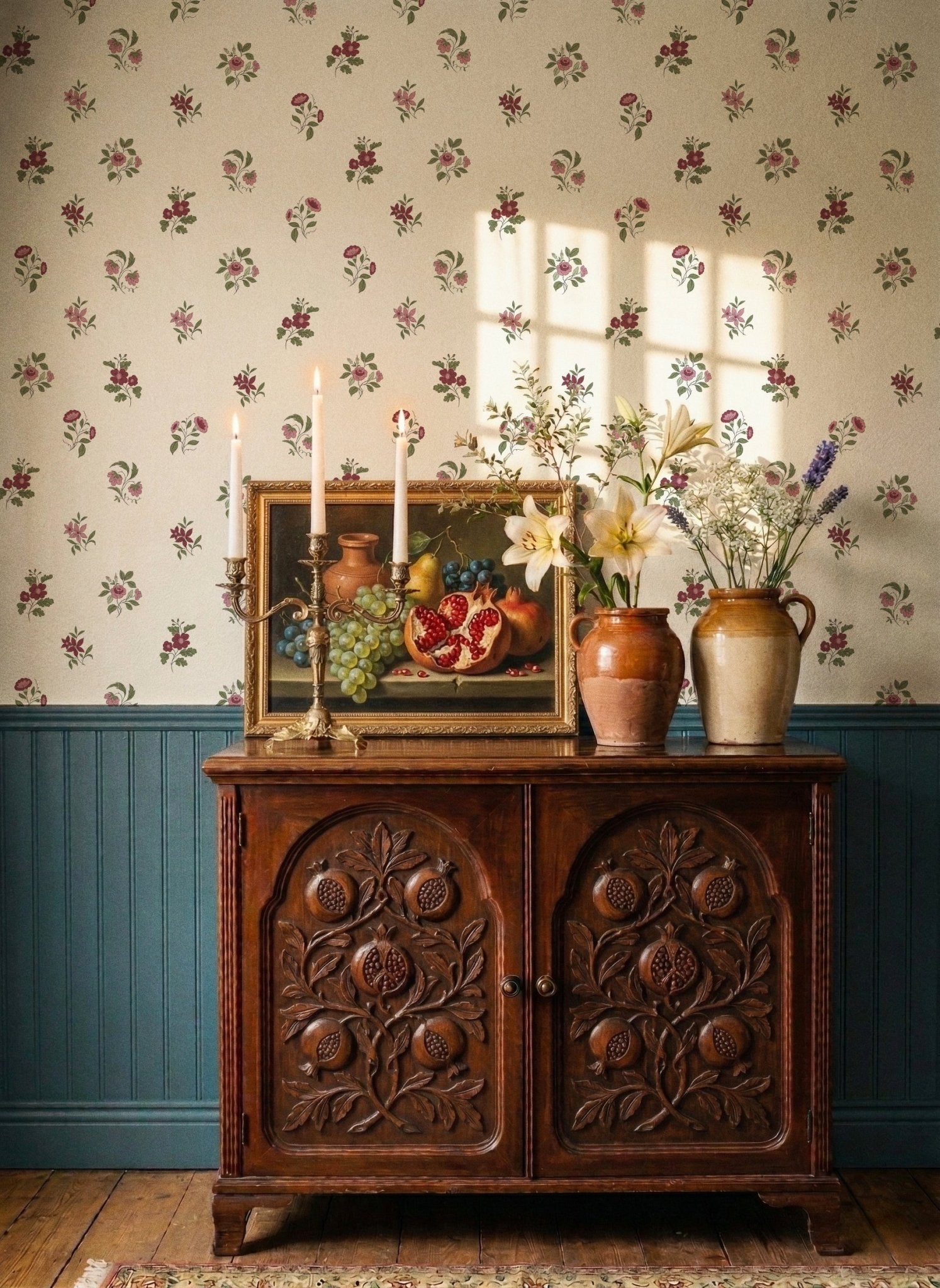 Ashthorn Wallpaper Mulled Berry