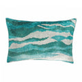 Atlantic Silk Velvet Ikat Throw Pillow Cover 16 X 24