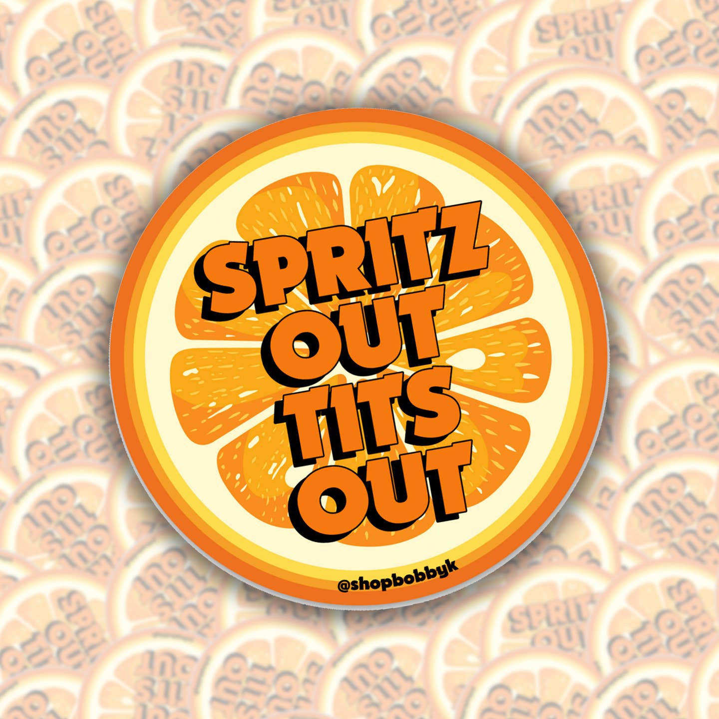 Spritz Out Tits Out Sticker